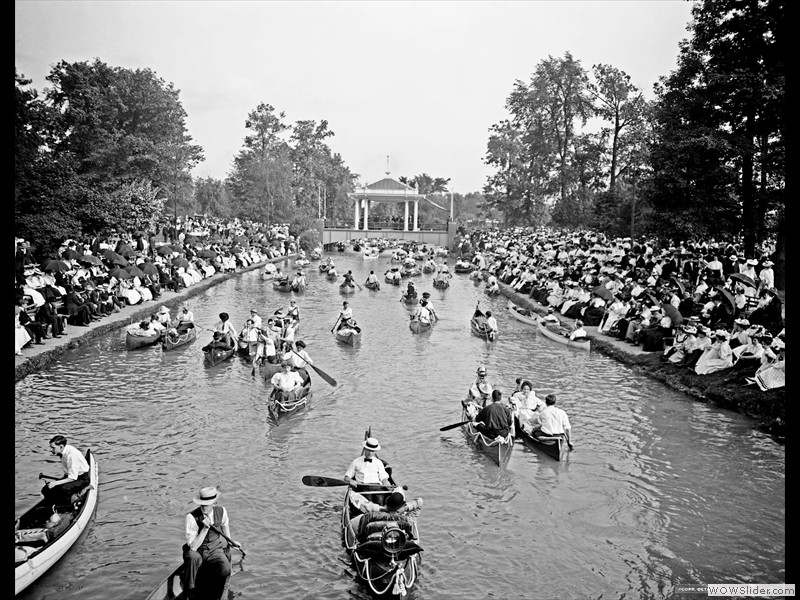 1907 Band concert, Belle Isle Park, Detroit, Michigan