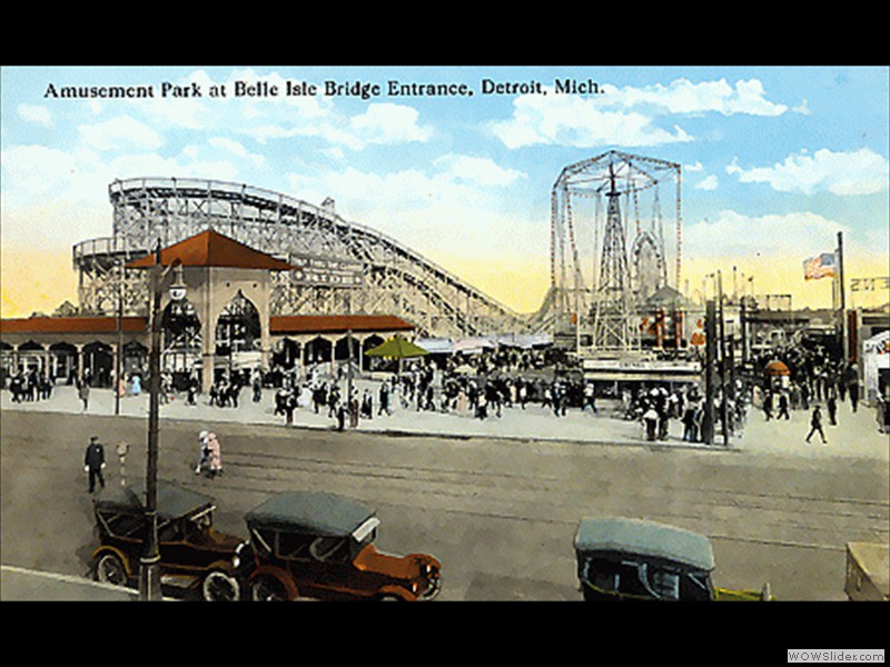 Park at the bridge entrance